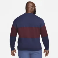 Nike Club мужские French Terry Color-Blocked Crew синий