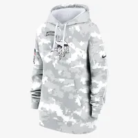Minnesota Vikings Salute to Service Primary Edge Club жіноча Nike NFL Pullover Толстовка з капюшоном колір білий