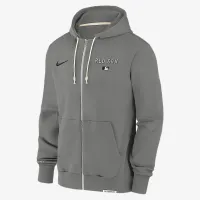 Boston цвет красный Sox Authentic Collection Travel мужские Nike Dri-FIT MLB Full-Zip Толстовка с капюшоном цвет серый