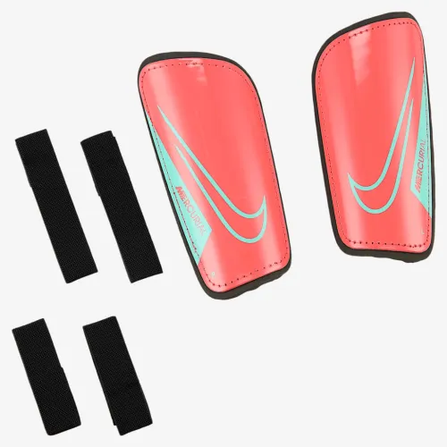 Nike Mercurial Hardshell Soccer Shin Guards цвет красный