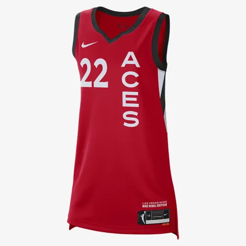 A'ja Wilson Las Vegas Aces 2024 Rebel Edition женская Nike Dri-FIT WNBA Victory Jersey цвет красный