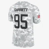 Myles Garrett Cleveland колір коричневийs Salute to Service чоловічі Nike Dri-FIT NFL Limited Jersey колір білий
