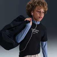 Nike Wrestling Big Kid's футболка колір чорний