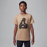 Nike Jordan MVP Big детские Airbrushed Jordan футболка цвет коричневый