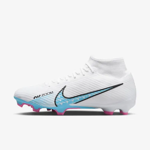 Nike Mercurial Superfly 9 Academy Multi-Ground High-Top футбольные бутсы цвет белый