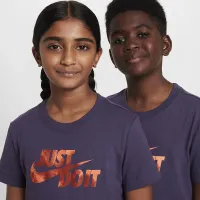 Nike Sportswear Big детские футболка цвет фиолетовый