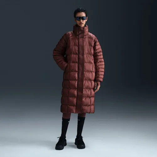 Nike Sportswear Swoosh Puffer PrimaLoft® женская Therma-FIT оверсайз Parka цвет коричневый