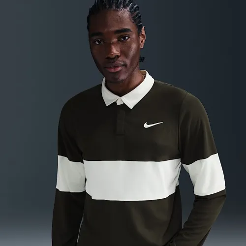NikeCourt Slam чоловічі Dri-FIT ADV Long-Sleeve Tennis Polo колір зелений