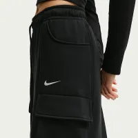 Nike Sportswear Phoenix Fleece женская Cargo Midi юбка цвет черный