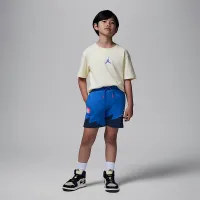 Nike Jordan MJ Moto Little дитячі Fleece шорти блакитний