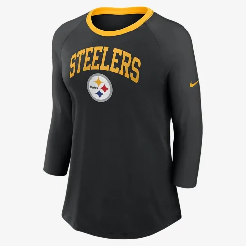 Pittsburgh Steelers жіноча Nike NFL 3/4-Sleeve футболка колір чорний