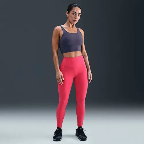 Nike One женская С высокой Талией 7/8 лосины с карманамиPink