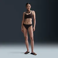 Nike Swim Essential женская V-Neck Midkini цвет коричневый