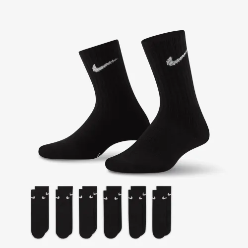 Nike Dri-FIT Performance Basics Little дитячі Crew шкарпетки (6 пар) колір чорний
