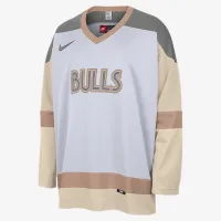 Chicago Bulls City Edition мужские Nike NBA Hockey Jersey цвет белый