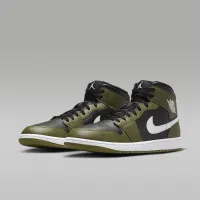 Nike Air Jordan 1 Mid чоловічі Кросівки колір чорний