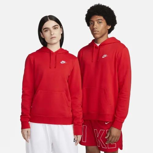 Nike Sportswear Club Fleece жіноча Pullover Толстовка з капюшоном колір червоний