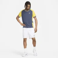 NikeCourt Heritage чоловічі Short-Sleeve Tennis Top блакитний