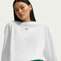 Nike Sportswear женская оверсайз Long-Sleeve футболка цвет белый