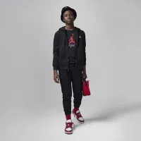 Nike Jordan Dri-FIT MJ Sport Big детские Statement Hoop Fleece Full-Zip Толстовка с капюшоном цвет черный