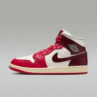 Nike Air Jordan 1 Mid женская Кроссовки цвет белый