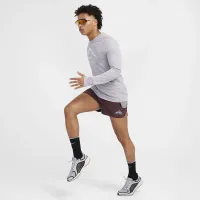 Nike Dri-FIT мужские Long-Sleeve Trail Running футболка цвет серый