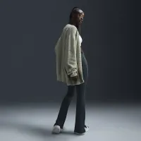 Nike Sportswear Phoenix Cozy Букле женская оверсайз Knit Cardigan цвет зеленый