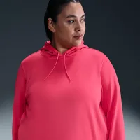 Nike Therma-FIT One женская Pullover Толстовка с капюшоном (большие размеры) Pink