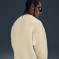 Nike Tech чоловічі Fleece Crew колір коричневий