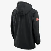 Auburn чоловічі Nike Full-Snap Hooded Military Куртка колір чорний