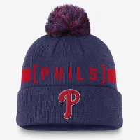 Philadelphia Phillies Hometown Peak мужские Nike MLB Cuffed Pom Beanie цвет красный