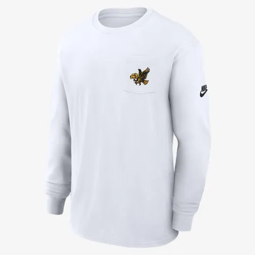 Iowa Hawkeyes Legacy Max90 Pocket чоловічі Nike College Long-Sleeve футболка колір білий