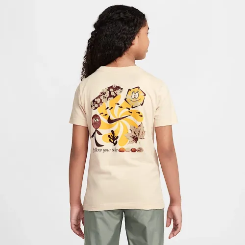 Nike Sportswear Big дитячі футболка колір коричневий
