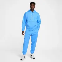 Nike Solo Swoosh мужские Fleece Pullover Толстовка с капюшоном синий