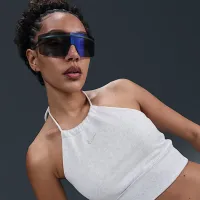 Nike Sportswear Chill Terry женская Slim Cropped French Terry Halter Top цвет коричневый