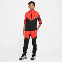 Nike Sportswear Tech Fleece Big дитячі Full-Zip Толстовка з капюшоном колір чорний