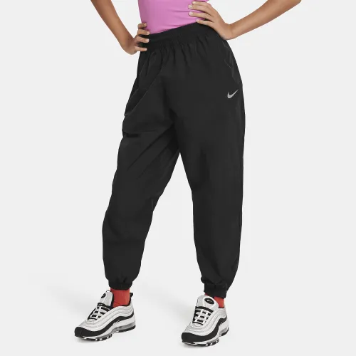Nike Sportswear Big дитячі (Girls') Woven Pants колір чорний
