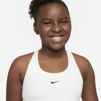Nike Swoosh Big дитячі (Girls') Dri-FIT Tank Sports Bra (Extended Size) колір білий
