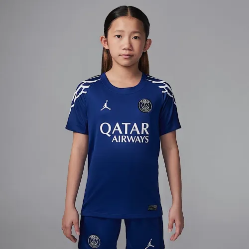 Nike Paris Saint-Germain 2024/25 Stadium Fourth Big дитячі Jordan Dri-FIT Soccer Replica Jersey блакитний