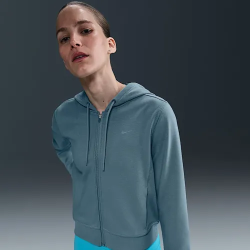 Nike Dri-FIT One жіноча Full-Zip French Terry Толстовка з капюшоном блакитний