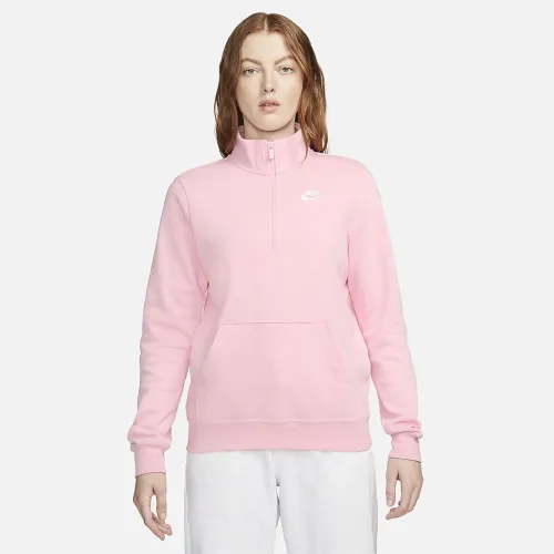 Nike Sportswear Club Fleece женская 1/2-Zip свитшот Pink