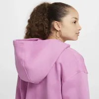 Nike Sportswear Club Fleece Big детские оверсайз Full-Zip Толстовка с капюшоном Pink