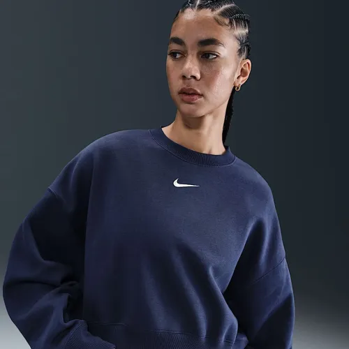 Nike Sportswear Phoenix Fleece жіноча Over-оверсайз Crew-Neck світшот блакитний