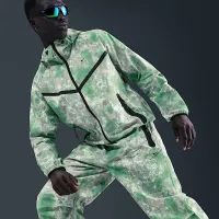 Nike Tech чоловічі Dri-FIT Woven Camo Loose-Fit Pants колір сірий