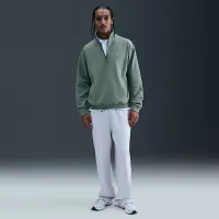 Nike Solo Swoosh мужские Fleece Quarter-Zip Top цвет серый