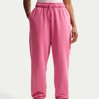 Nike Sportswear Club Fleece женская Mid-Rise оверсайз Sweatpants Pink