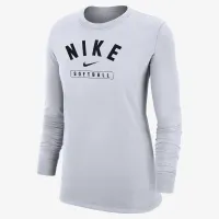 Nike Softball жіноча Long-Sleeve футболка колір білий