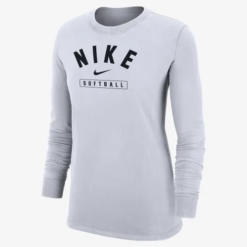 Nike Softball жіноча Long-Sleeve футболка колір білий