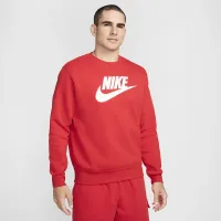 Nike Sportswear Club Fleece мужские Graphic Crew цвет красный