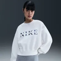 Nike Sportswear Phoenix Fleece женская оверсайз Crew-Neck свитшот цвет белый